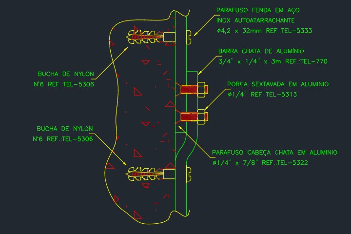 Projeto de SPDA: Detalhes em DWG - AutoCAD